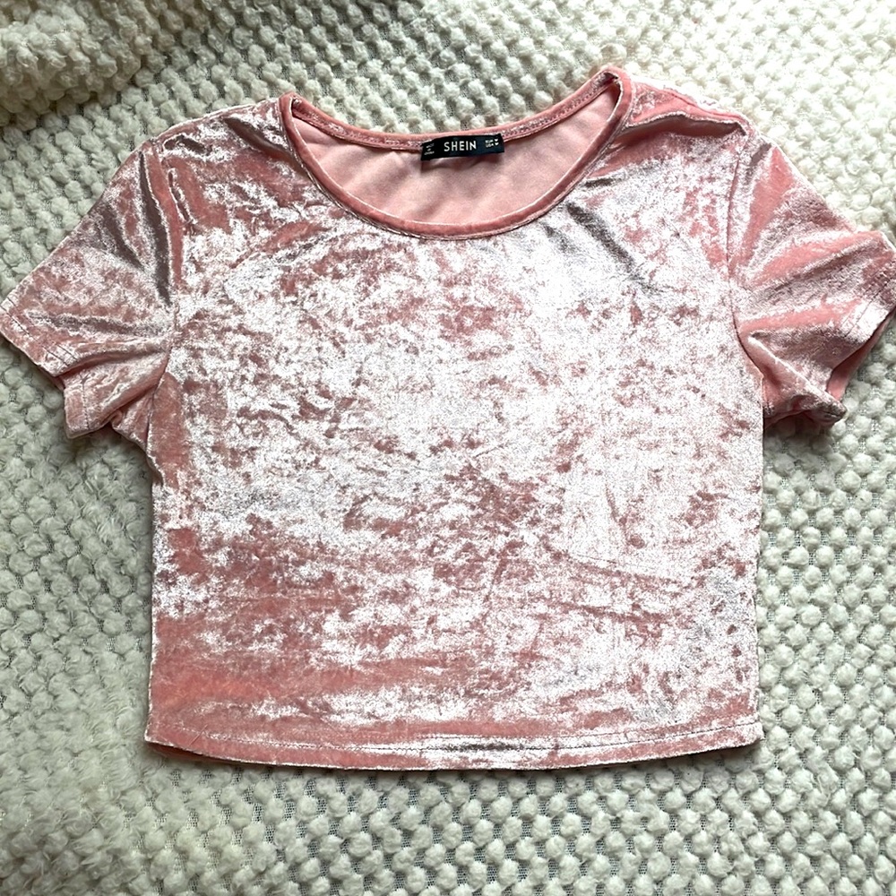 Velvet Crop Top